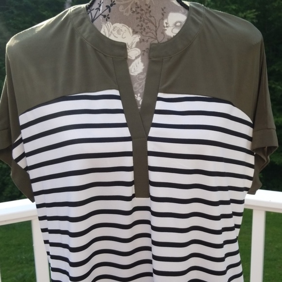 PerSeption Concept Tops - Olive top